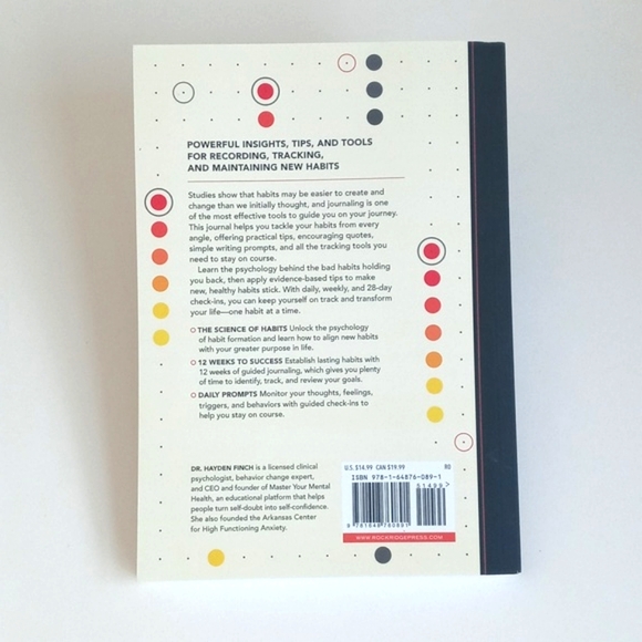 Habits 12 Week Journal To Change Your Habits Achieve Goals Book Dr Hayden Finch - Picture 12 of 14